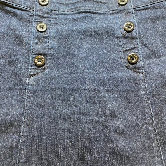LOFT Blue Denim Jean Vintage A Line Skirt Sz 2P - Picture 7 of 9